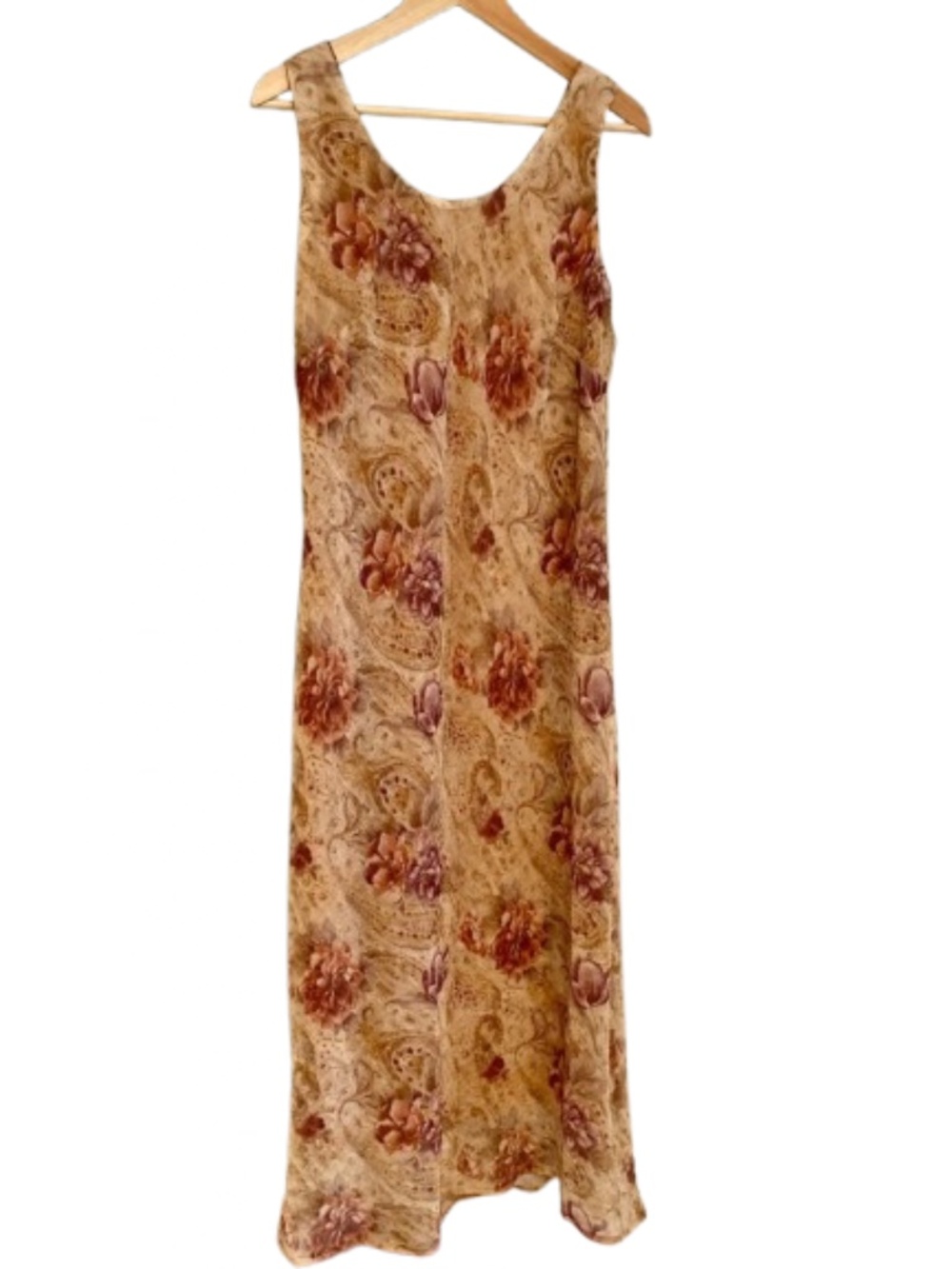K Studio Floral Paisley Maxi Dress in Blush and Mauve